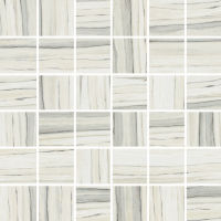 Zebrino 2" x 2" Floor and Wall Mosaic in Calacatta
