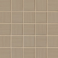 City Scene 2" x 2" Floor and Wall Mosaic in Taupe
