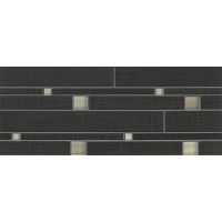 Linen Floor and Wall Mosaic in Ebony
