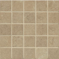 Marfil 2" x 2" Floor and Wall Mosaic in Noce