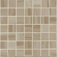 Rose Wood 1-1/2" x 1-1/2" Floor and Wall Mosaic in Beige