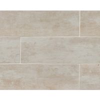 Vintage 8" x 24" x 3/8" Floor and Wall Tile in Alabaster