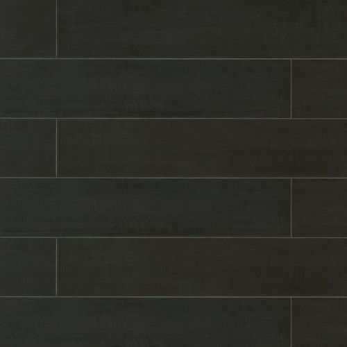 Barrique 8" x 40" x 3/8" Floor and Wall Tile in Noir