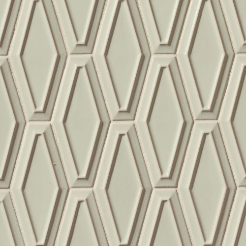 Costa Allegra 4" x 9" Decorative Tile in Silver Strand