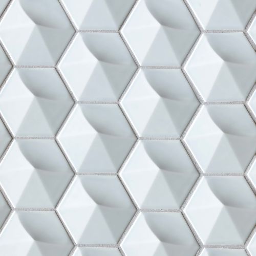 Hedron 4" x 5" Wall Tile in Sky Blue