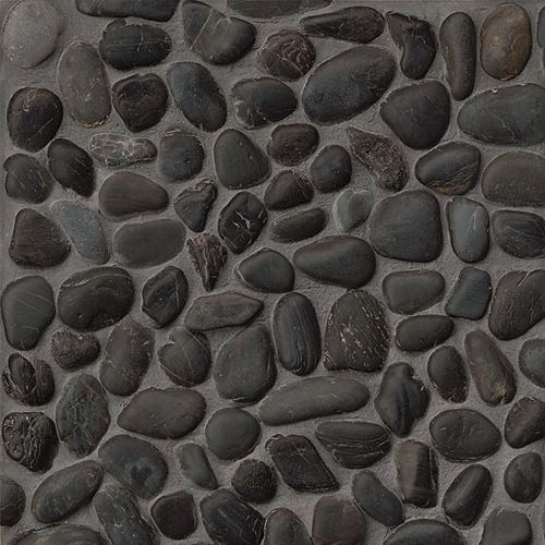 Hemisphere Floor and Wall Mosaic in Panther Black