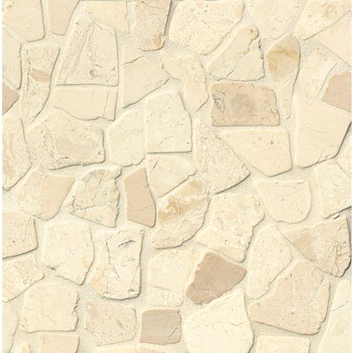 Hemisphere Floor and Wall Mosaic in Bali White