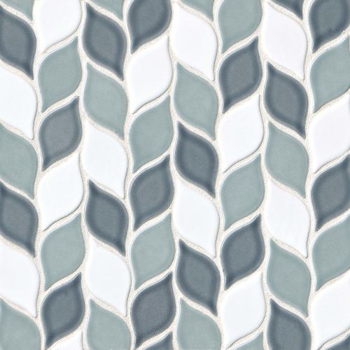 Provincetown 2-13/16" x 1-7/16" Floor and Wall Mosaic in Atlantic Blend