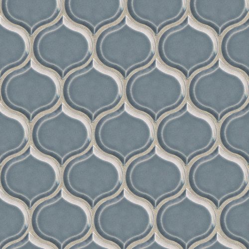 Provincetown 3-1/16" x 2-7/8" Wall Mosaic in Harbor Blue