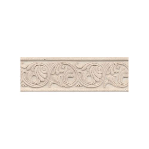 Marmi Di Napoli 4" x 12" x 5/16" Decorative Tile in Creme Brulee