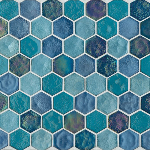 Kahakai Floor & Wall Mosaic in Deep Sea