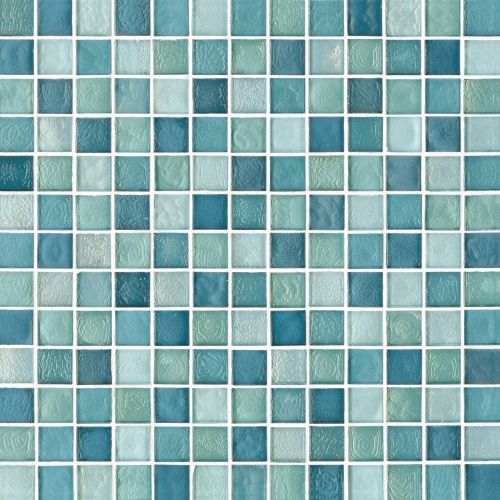 Kahakai 7/8" x 7/8" Floor & Wall Mosaic in Reef