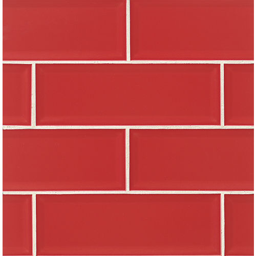 Adamas 4" x 12" x 3/8" Wall Tile in Ruber