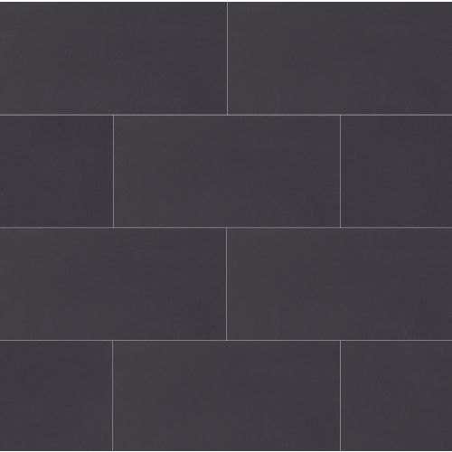 Plane 15" x 30" x 1/4" Floor and Wall Tile in True Black