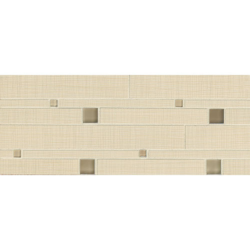 Linen Floor and Wall Mosaic in Almond
