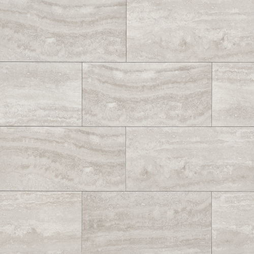Phoenix 12" x 24" x 3/8" Floor and Wall Tile in Silver