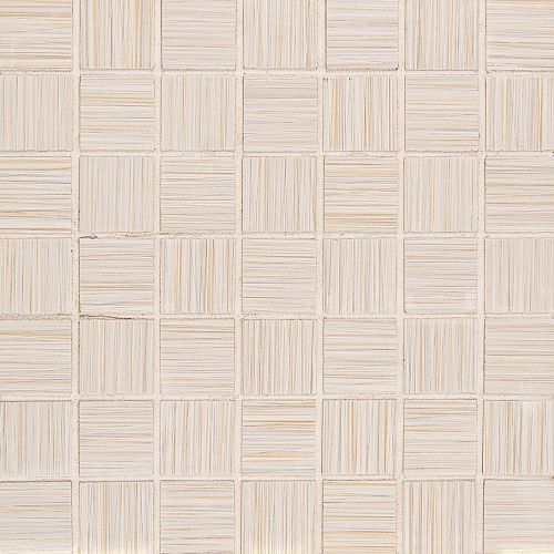 Runway 1-1/2" x 1-1/2" Floor and Wall Mosaic in Alabaster