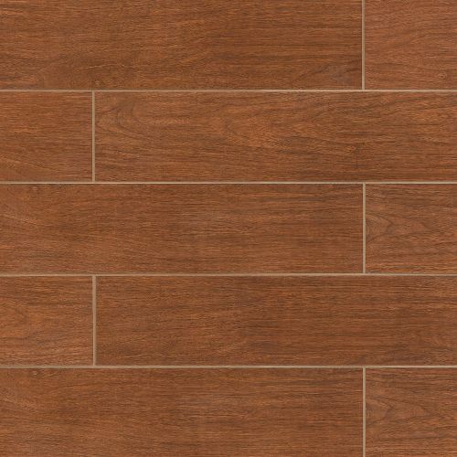 Heathland Collection 6" x 24" Floor & Wall Tile in Cherry