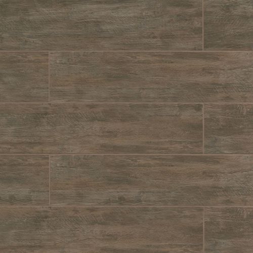 River Wood 8" x 36" x 3/8" Floor and Wall Tile in Walnut