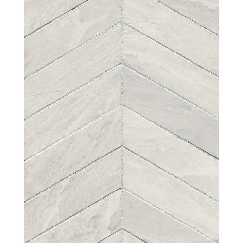 Yosemite 2" x 6" Floor and Wall Mosaic in Silver