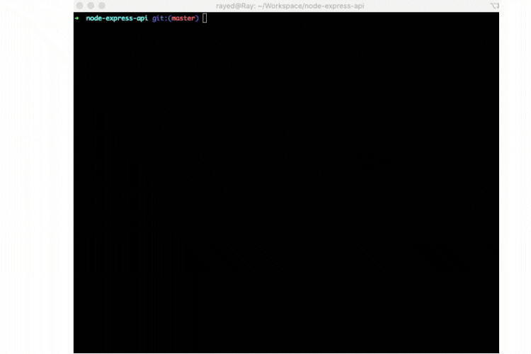 Démarrage d'une Node JS API en créant le projet via la commande npm init