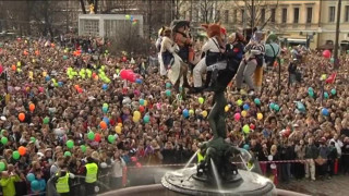 Manta sai lakkinsa, vappu voi alkaa – video