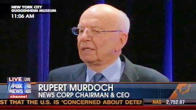 Media tycoon Rupert Murdoch .