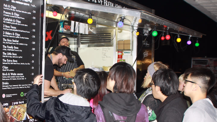 This year more than 70 food trucks and stalls will provide a plethora of Monday night food.