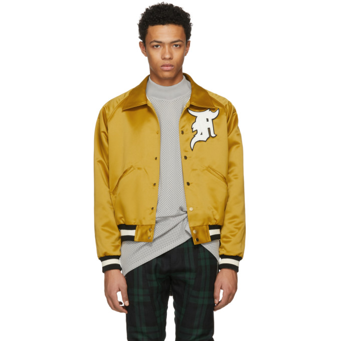 fear of god yellow缎纹coaches外套