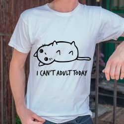 Cant adult today - strygemærke Cant adult today - strygemærke