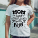 Mom turned upside down spells WOW - Mors dag strygemærke Mom turned upside down spells WOW - Mors dag strygemærke