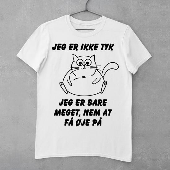 strygestof af høj kvalitet, Jeg er ikke tyk, jeg er bare meget nem at få øje på - strygemærke Jeg er ikke tyk, jeg er bare meget nem at få øje på - strygemærke