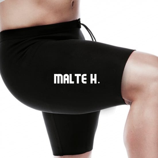 Navn til shorts 3 cm høj Navn til shorts 3 cm høj