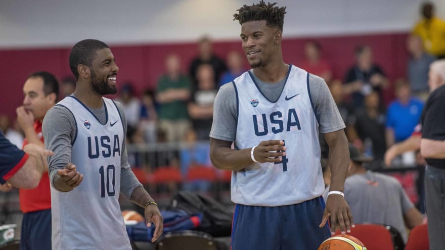 Jimmy Butler Kyrie Irving Interested In Playing Together Yardbarker