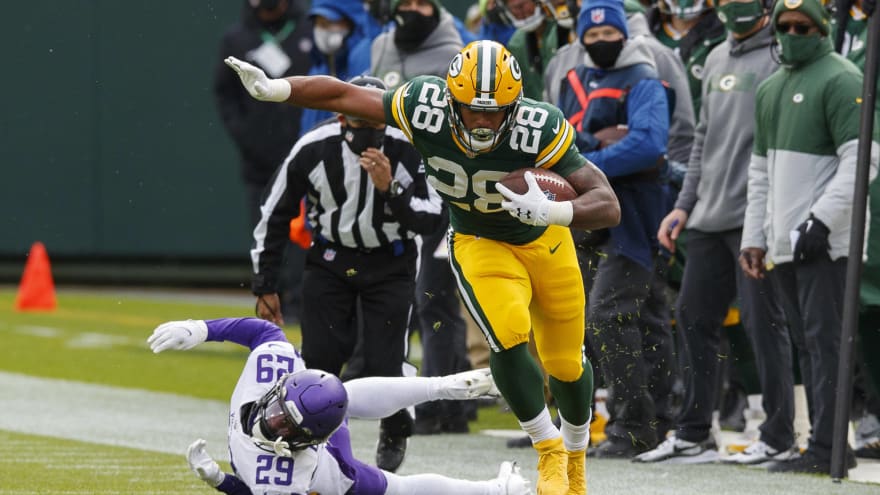 Packers Rb A J Dillon Tests Positive For Covid 19 Yardbarker