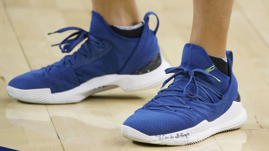 steph curry shoes girl letter