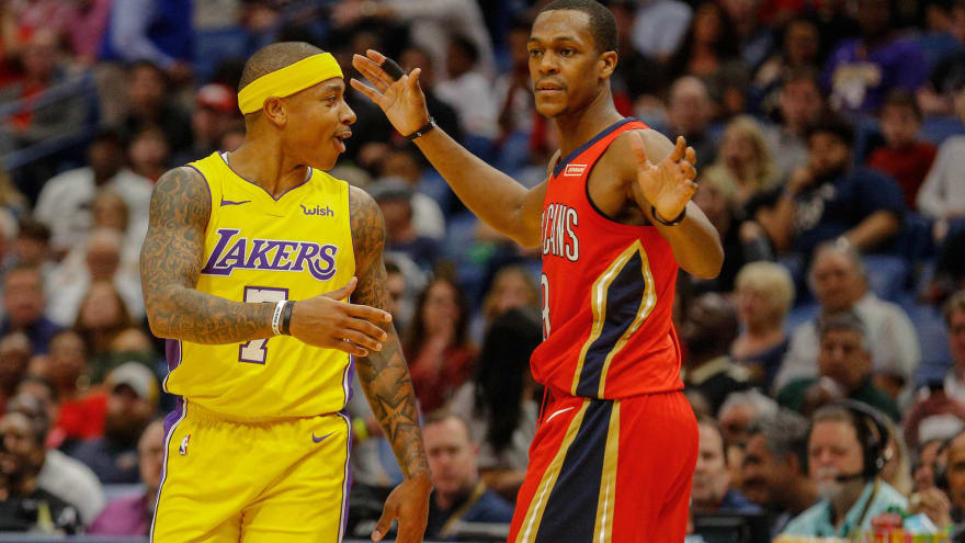 Isaiah Thomas Rajon Rondo Ejected From Lakers Pelicans Yardbarker