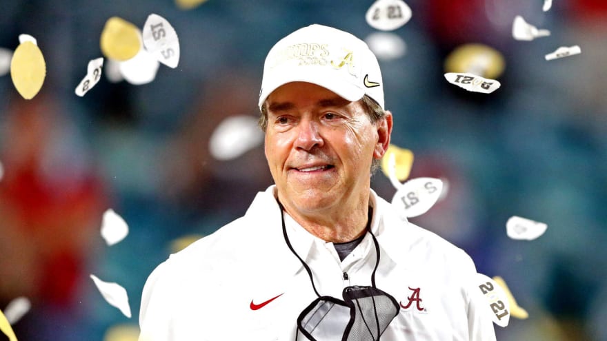 Nick Saban cries after Alabama wins national championship ...