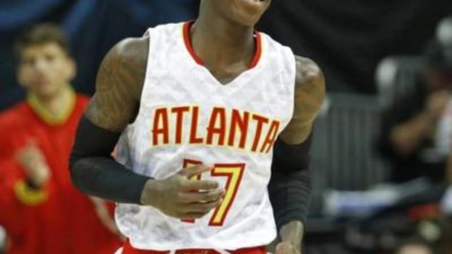 Watch Isaiah Thomas Land A Punch To The Side Of Dennis Schroder 39 S Head Yardbarker