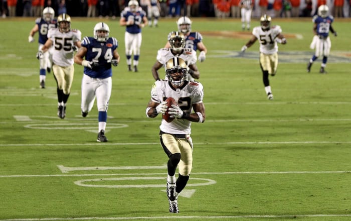 Porter's pick gives Saints first title