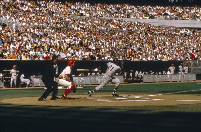 Pirates move from Forbes Field to Three Rivers Stadium
