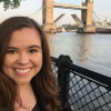 A student studying abroad with KEI Abroad in London, England