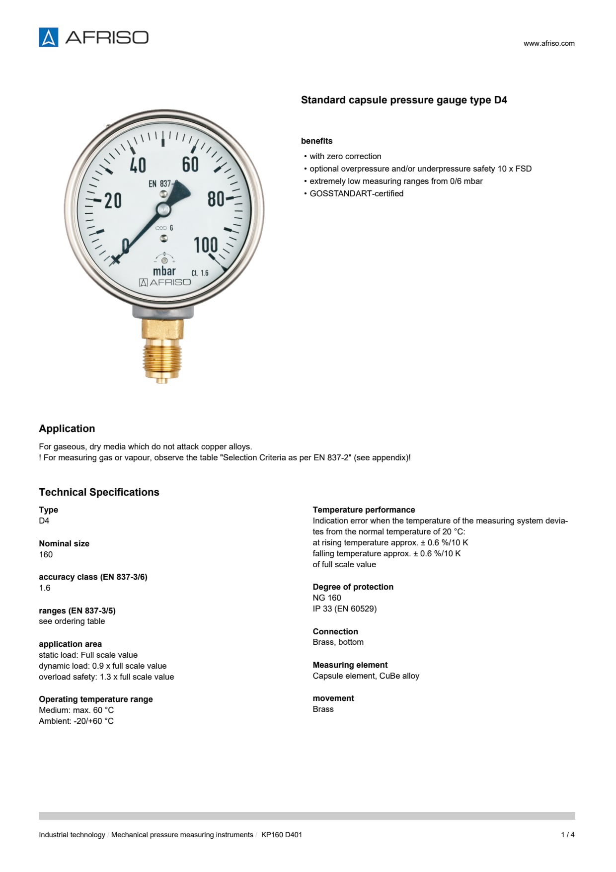 AFRISO_DATA-SHEET_KP160-D401_P15353_ENG_GBR.PDF
