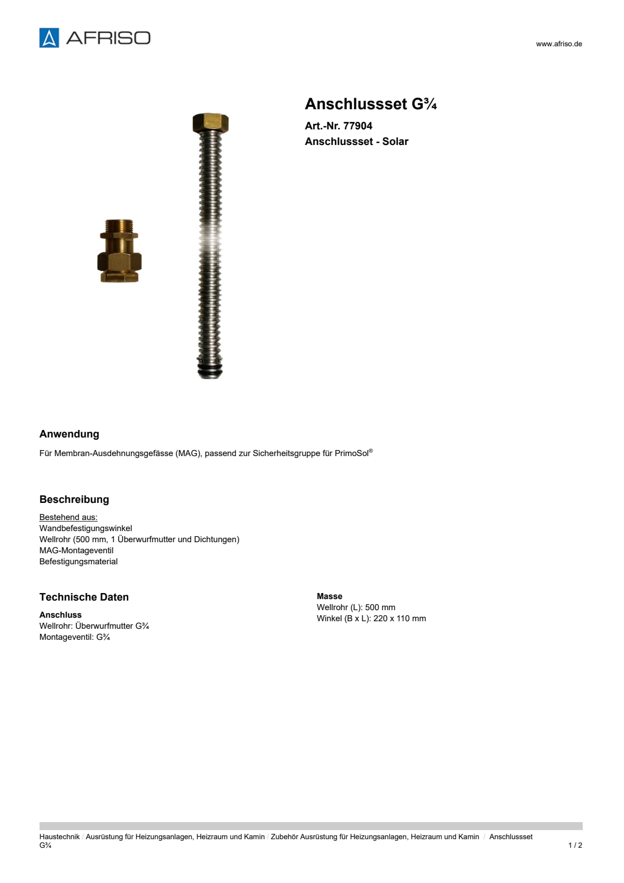 AFRISO_ANSCHLUSSSET-G--ANSCHLUSSSET---SOLAR_77904_DEU_CHE.PDF