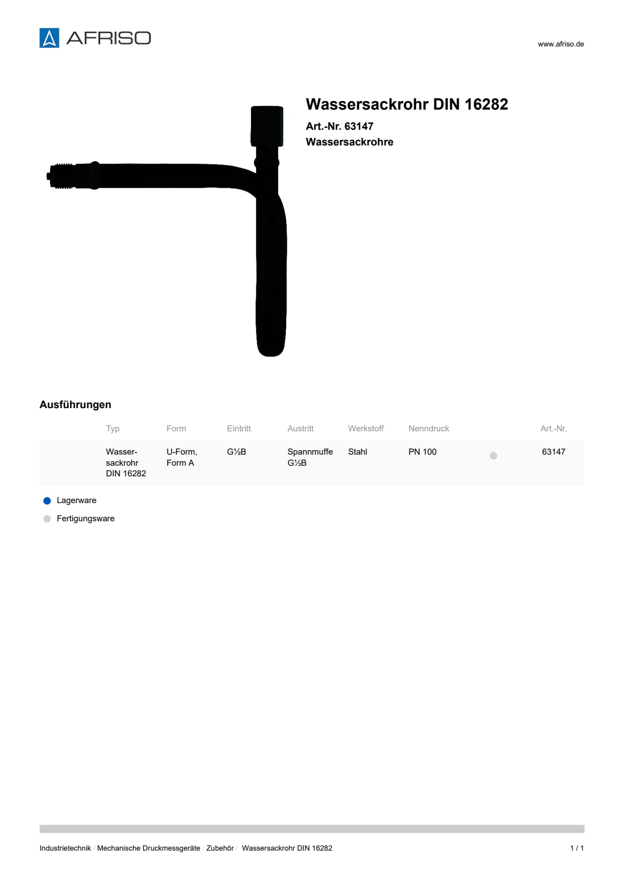AFRISO_WASSERSACKROHR-DIN-16282-WASSERSACKROHRE_63147_DEU_CHE.PDF