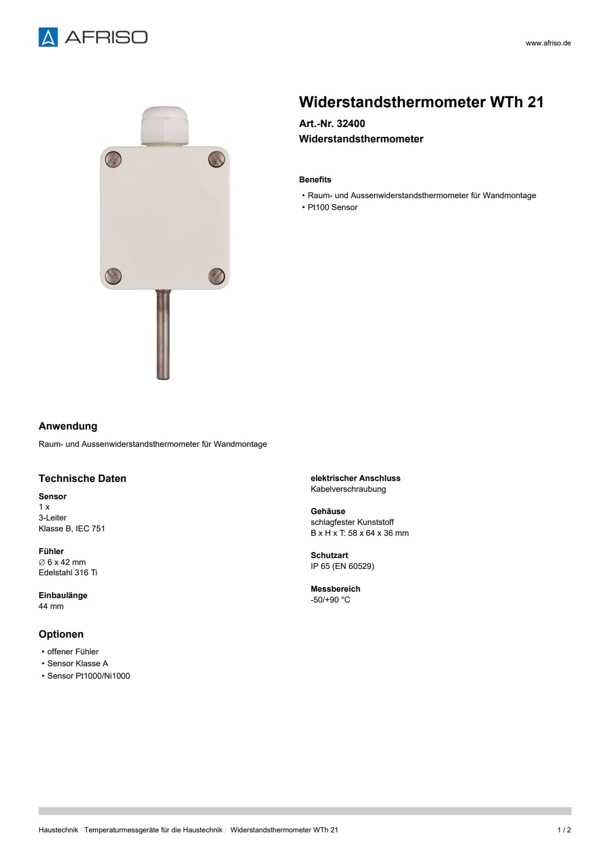 AFRISO_WIDERSTANDSTHERMOMETER-WTH-21-WIDERSTANDSTHERMOMETER_32400_DEU_CHE.PDF
