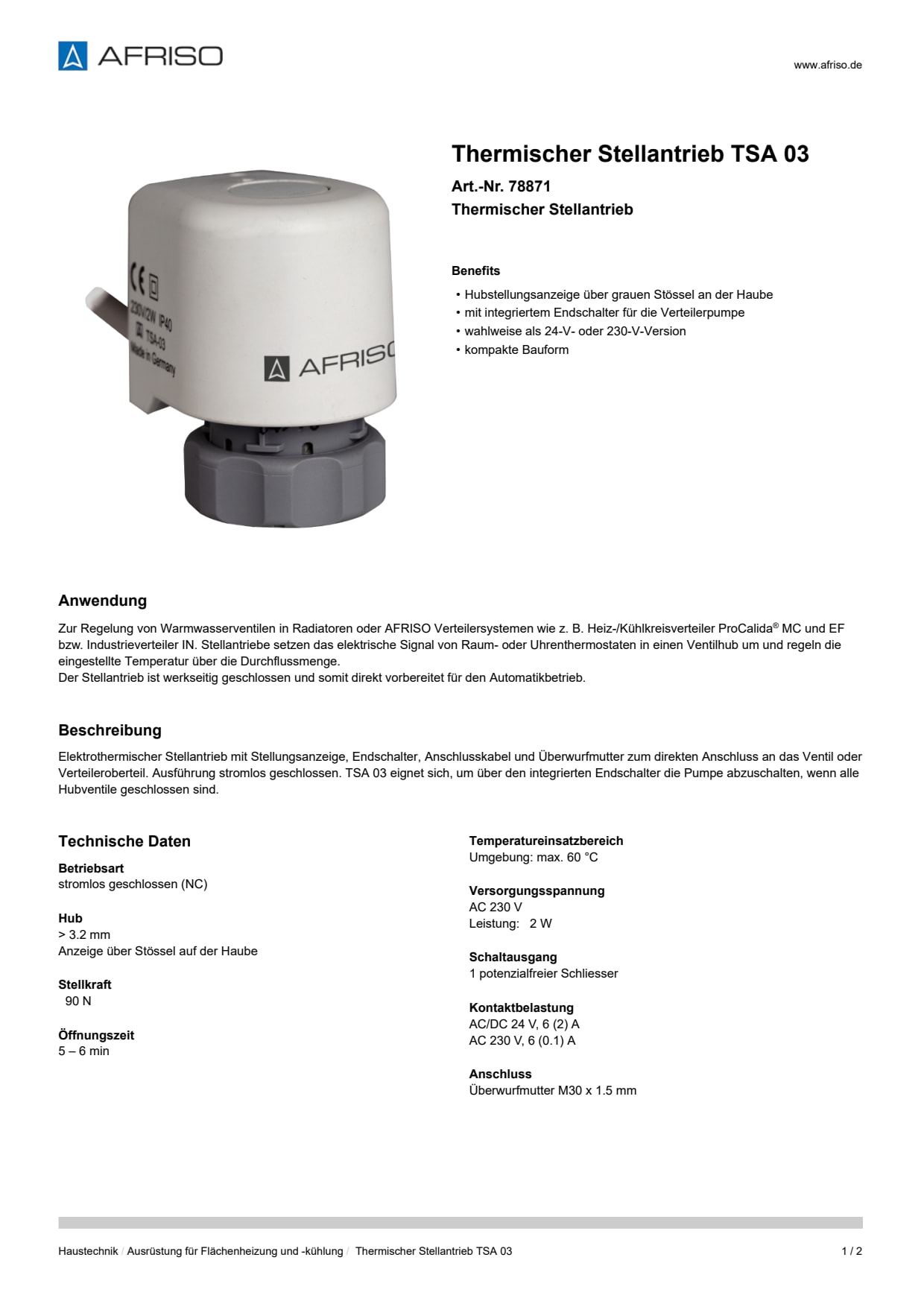 AFRISO_THERMISCHER-STELLANTRIEB-TSA-03-THERMISCHER-STELLANTRIEB_78871_DEU_CHE.PDF