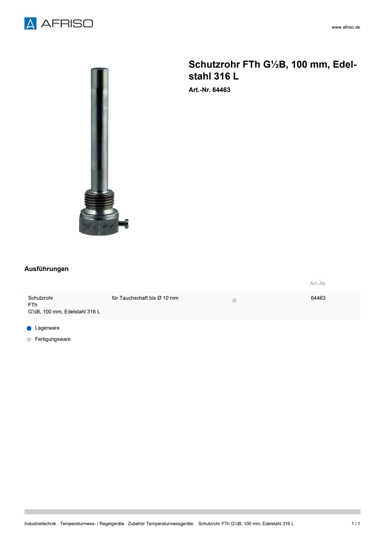 AFRISO_SCHUTZROHR-FTH-G-B--100-MM--EDELSTAHL-316-L_64463_DEU_CHE.PDF