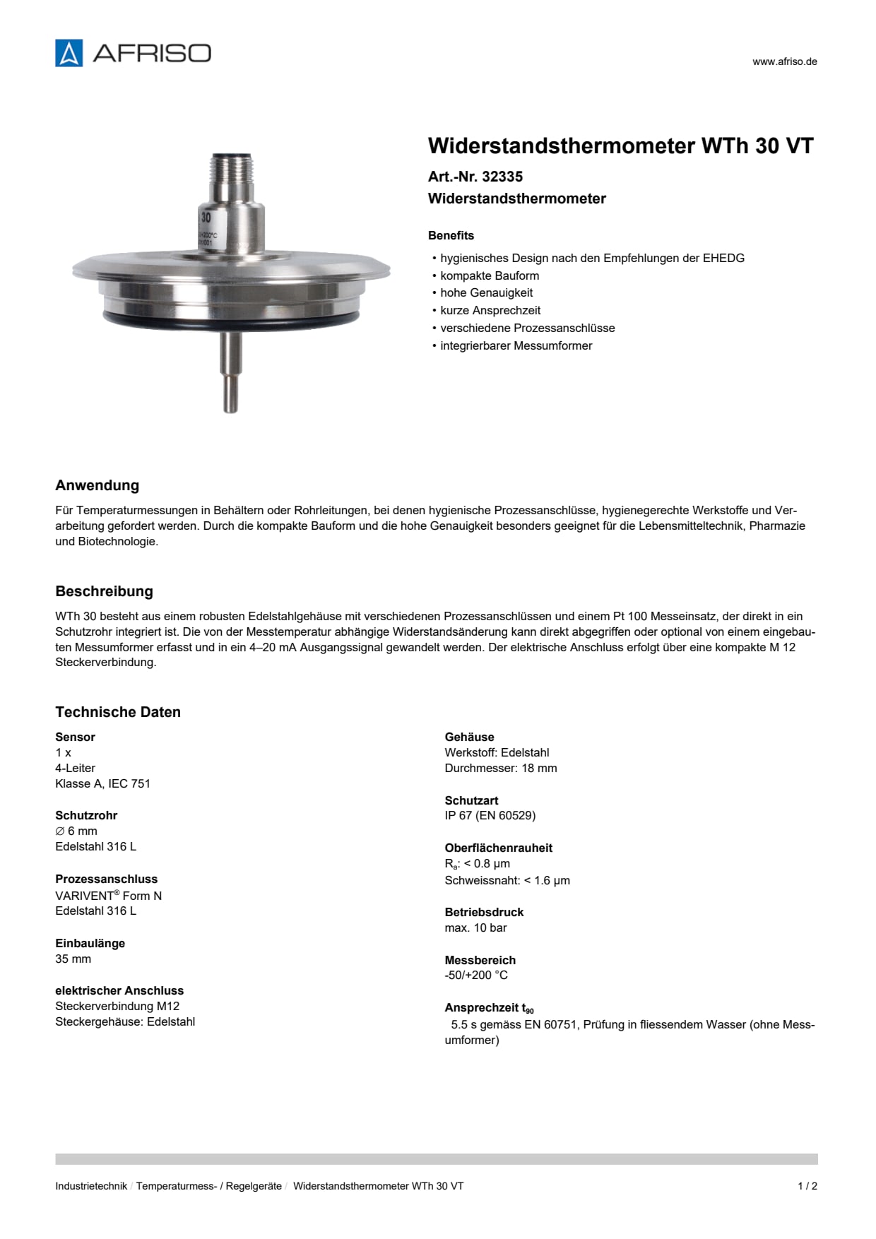AFRISO_WIDERSTANDSTHERMOMETER-WTH-30-VT-WIDERSTANDSTHERMOMETER_32335_DEU_CHE.PDF