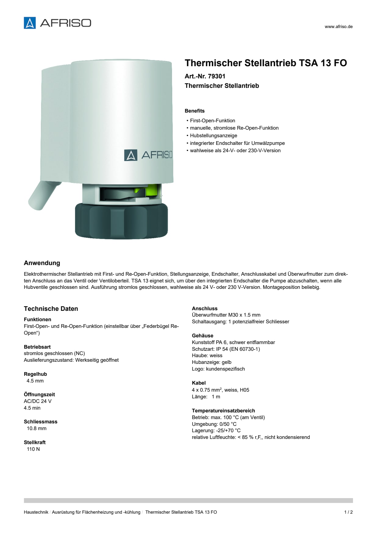 AFRISO_THERMISCHER-STELLANTRIEB-TSA-13-FO-THERMISCHER-STELLANTRIEB_79301_DEU_CHE.PDF